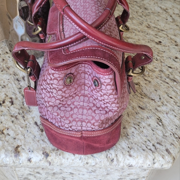 Coach Maroon Soho Satchel - Picture 3 of 6